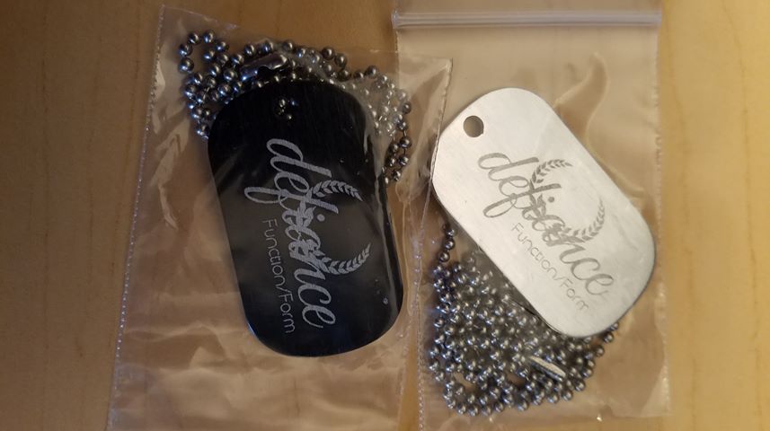 Defiance Dog Tag