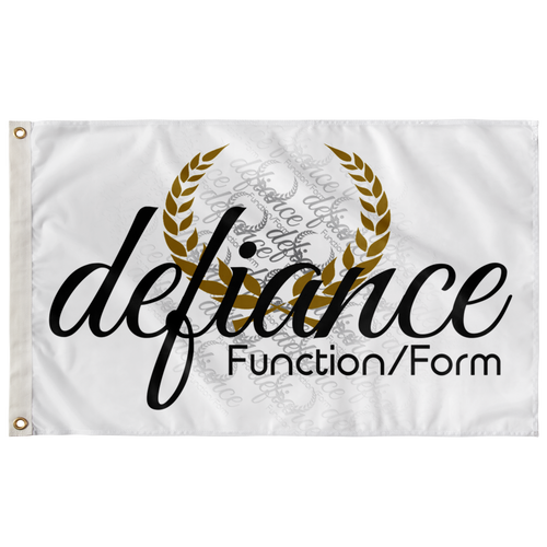 Team Defiance Flag in White - 3' X 5'