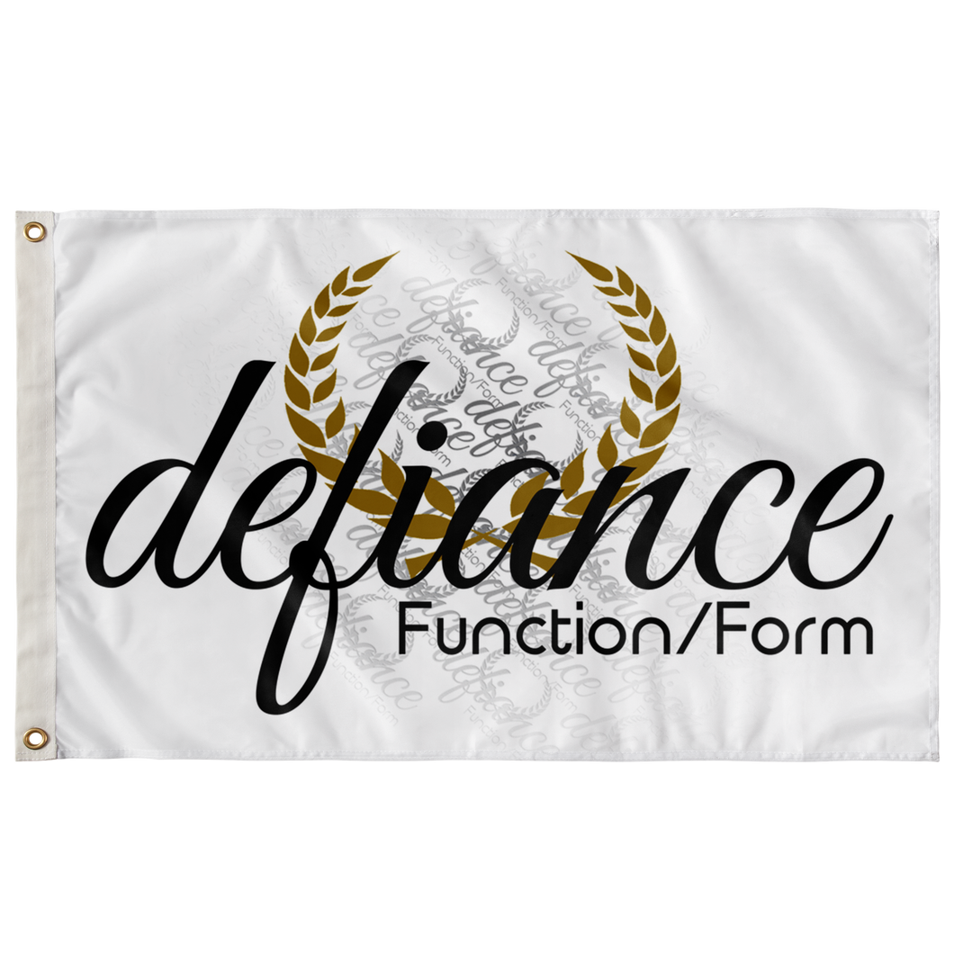 Team Defiance Flag in White - 3' X 5'